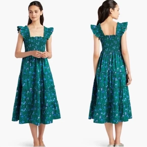Hill House Dresses & Skirts - Hill House Home Ellie Nap Dress - Green Rocket Pattern. Size XXL